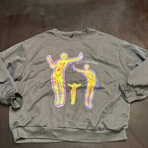 Grey and multi coloured shein oversized